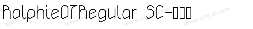 Rolphie07Regular SC字体转换